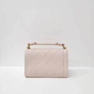 chanel soft caviar leather small click flap pink ghw series 23