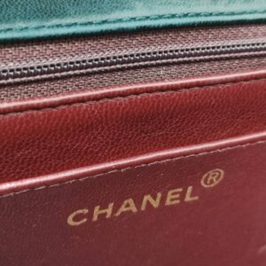 chanel vintage diana black ghw series 2