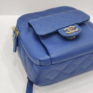 chanel royal blue cc day backpack series 26 ghw