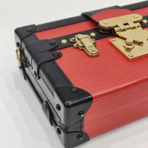 lv petite malle red epi leather ghw