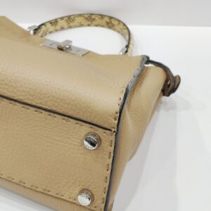fendi peekaboo beige selleria leather