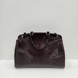 lv brea mm burgundy epi leather two way bag