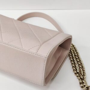 chanel soft caviar leather small click flap pink ghw series 23
