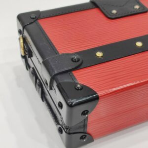 lv petite malle red epi leather ghw