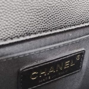 chanel leboy old medium caviar black ghw microchipped