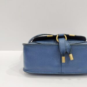 chloe marcie deep blue mini crossbody bag