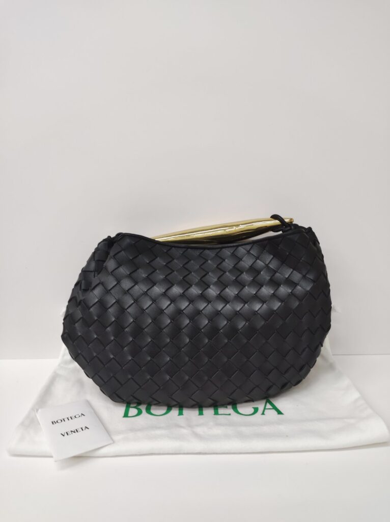 bottega veneta sardine top handle black ghw