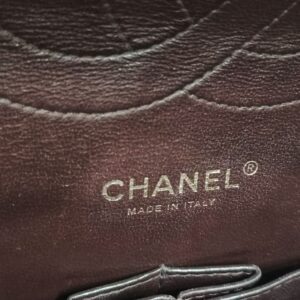 chanel double flap jumbo caviar leather black ghw series 18