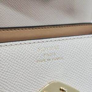 moynat gabrielle leather bag nano carat beige ghw