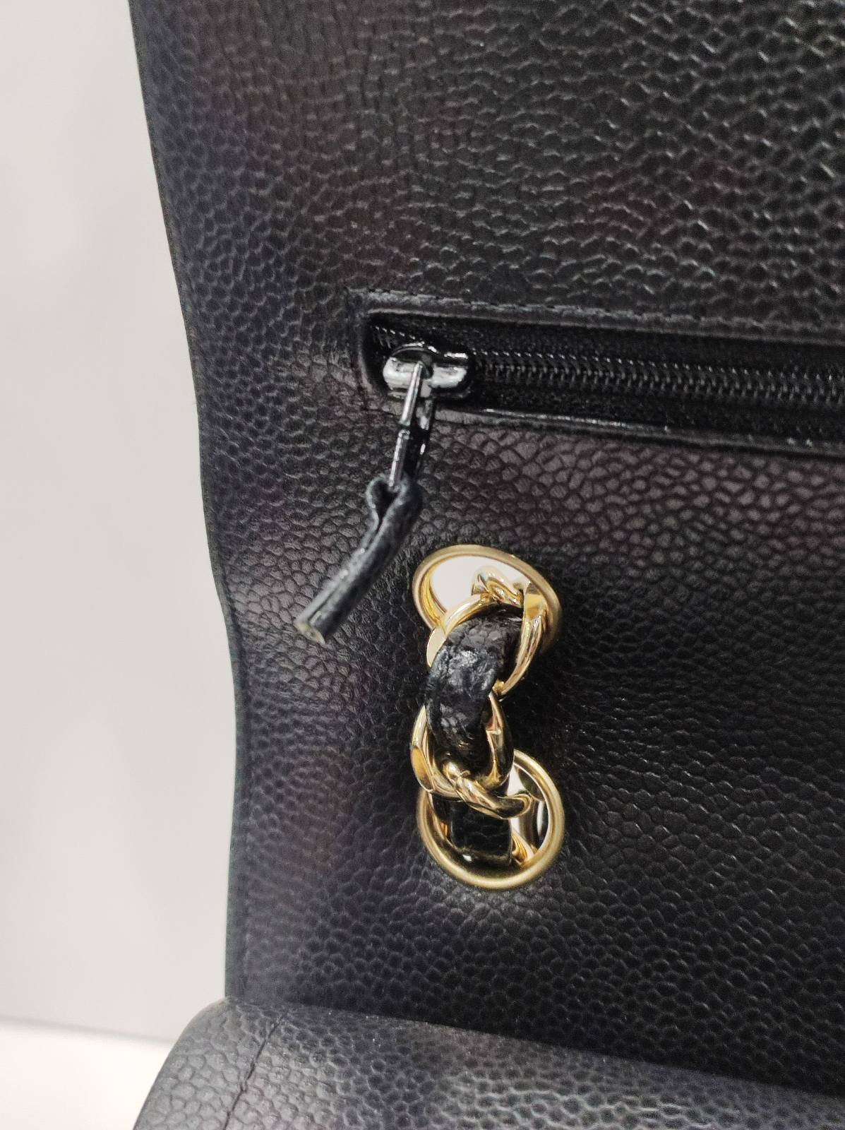 chanel double flap jumbo caviar leather black ghw series 18 chanel double flap jumbo caviar leather black ghw series 18