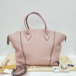 lv lock it mm veau cachemire leather magnolia pink