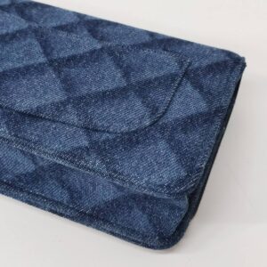 brand new kept unused chanel woc denim shw microchipped