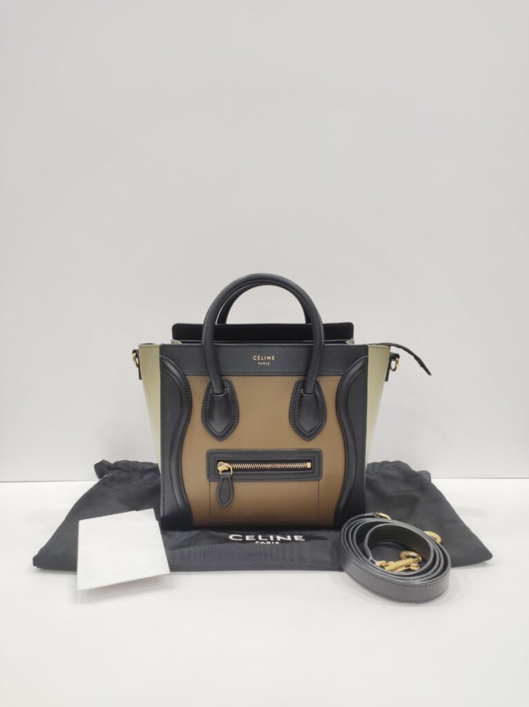 celine nano luggage tricolor