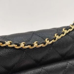 chanel pocket twins woc black caviar leather ghw