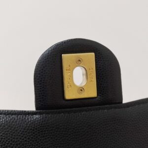 kept unused chanel caviar quilted moon bag black ghw microchipped