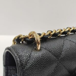 chanel pocket twins woc black caviar leather ghw