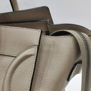 celine micro luggage beige tote bag