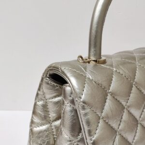 chanel coco small metallic gold lghw series 30