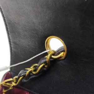 chanel vintage diana black ghw series 2