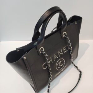 chanel small deauville caviar black shw series 25