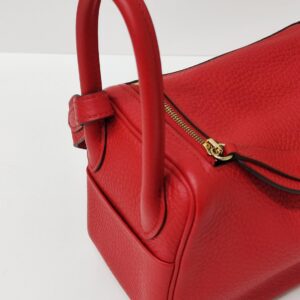 kept unused hermes mini lindy red stamp d
