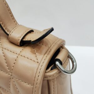 gucci gg marmont top handle bag beige small