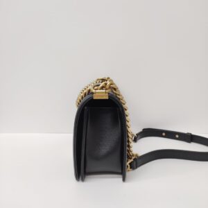 chanel leboy old medium caviar black ghw microchipped