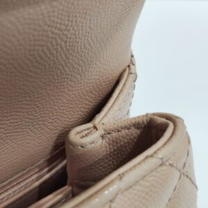 chanel coco handle mini nude caviar leather ghw series 31
