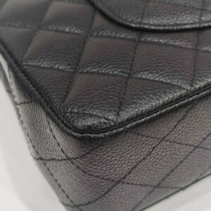 chanel double flap medium caviar leather ghw series 31