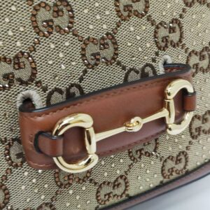 brand new kept unused gucci canvas charisma crystal gg monogram