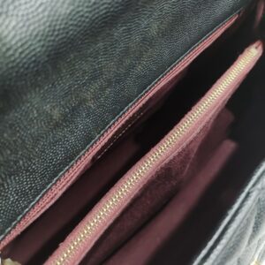 chanel coco handle medium black caviar leather ghw series 25