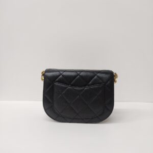 kept unused chanel caviar quilted moon bag black ghw microchipped
