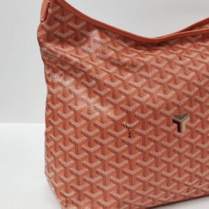 goyard boheme hobo bag pearl coral goyardine canvas