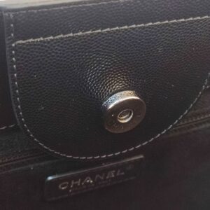 chanel small deauville caviar black shw series 25