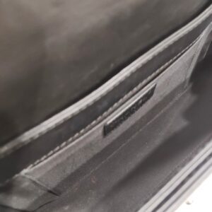 chanel leboy old medium black calfskin leather rhw series 19