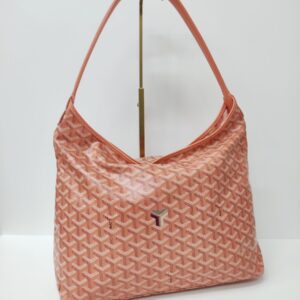 goyard boheme hobo bag pearl coral goyardine canvas