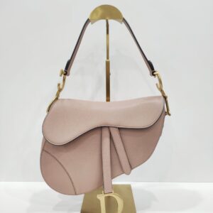 christian dior saddle medium rose pink ghw