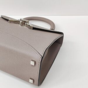 moynat mini gabrielle gray grained calfskin shw