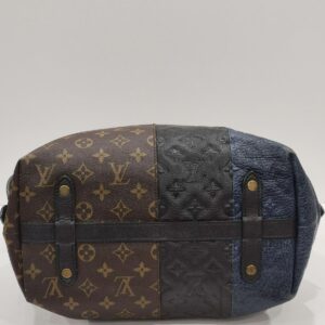 lv vavin monogram brown/black/blue handbag