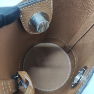 moynat baluchon bb bucket bag brown shw