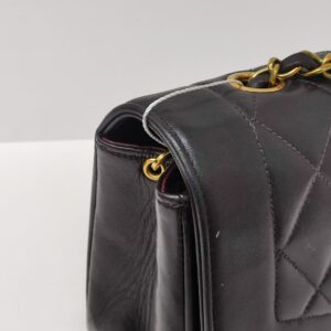 chanel vintage diana black ghw series 2