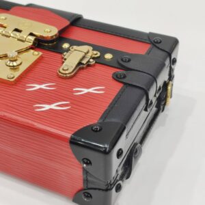 lv petite malle red epi leather ghw