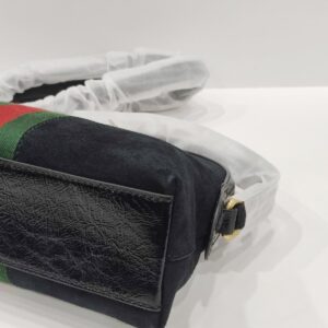 gucci dome black suede
