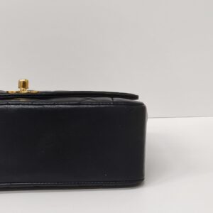 chanel vintage diana black ghw series 2