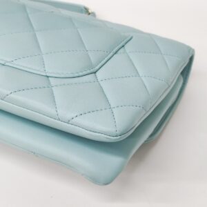 new kept unused chanel trendy cc tiffany blue lghw series 29