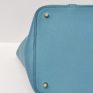 hermes picotin 22 blue jean ghw stamp b