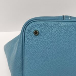 hermes picotin 22 blue jean ghw stamp b