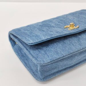 chanel woc cc pearl crush denim ghw microchipped