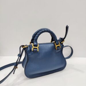 chloe marcie deep blue mini crossbody bag