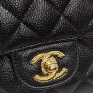 chanel double flap medium caviar leather ghw series 31